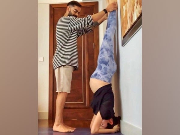 Anushka Sharma sets fitness goals as she aces 'headstand' with husband Kohli's help